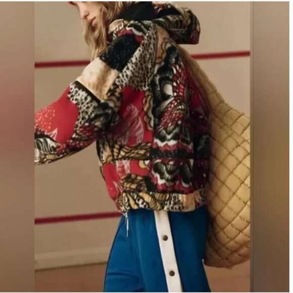 Free People NWT Movement Wild and Free Fleece Pullover Hooded 1/2 zipper size S - Picture 2 of 8